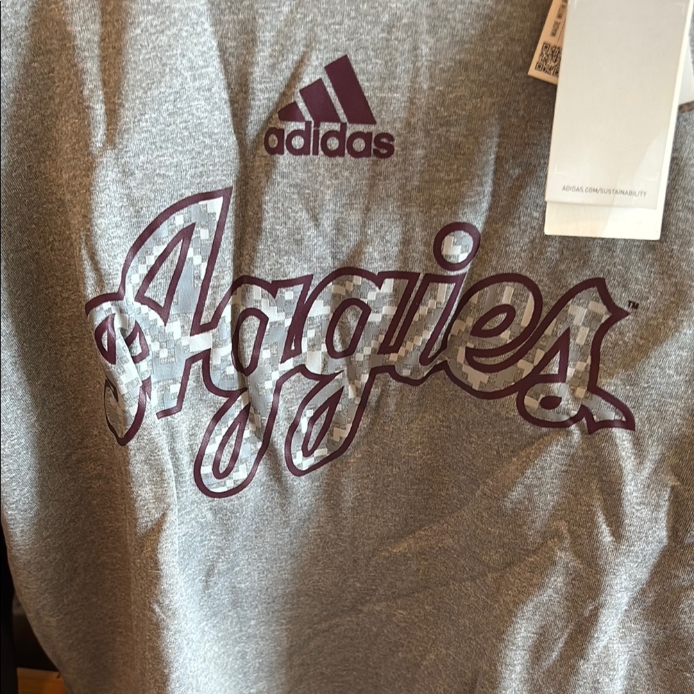 adidas Gray and Black Aggies Sweatshirt - Picture 2 of 4